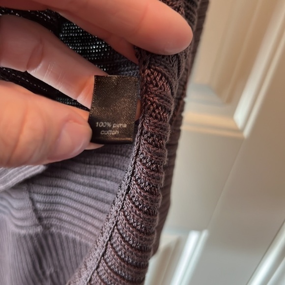 PERUVIAN connection dark chocolate brown tank tunic beautiful boho neutral LG - Picture 17 of 17